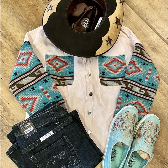 Charlie 1 Horse "Almost Famous" cowboy hat Sz 7 - Picture 3 of 4